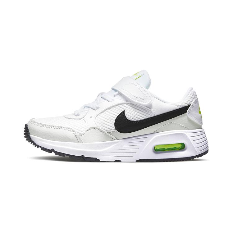 New Nike Air Max SC Abrasion-Resistant Kids Lifestyle Shoes White Black Green Children Aged 3-7 Years Old CZ5356-105