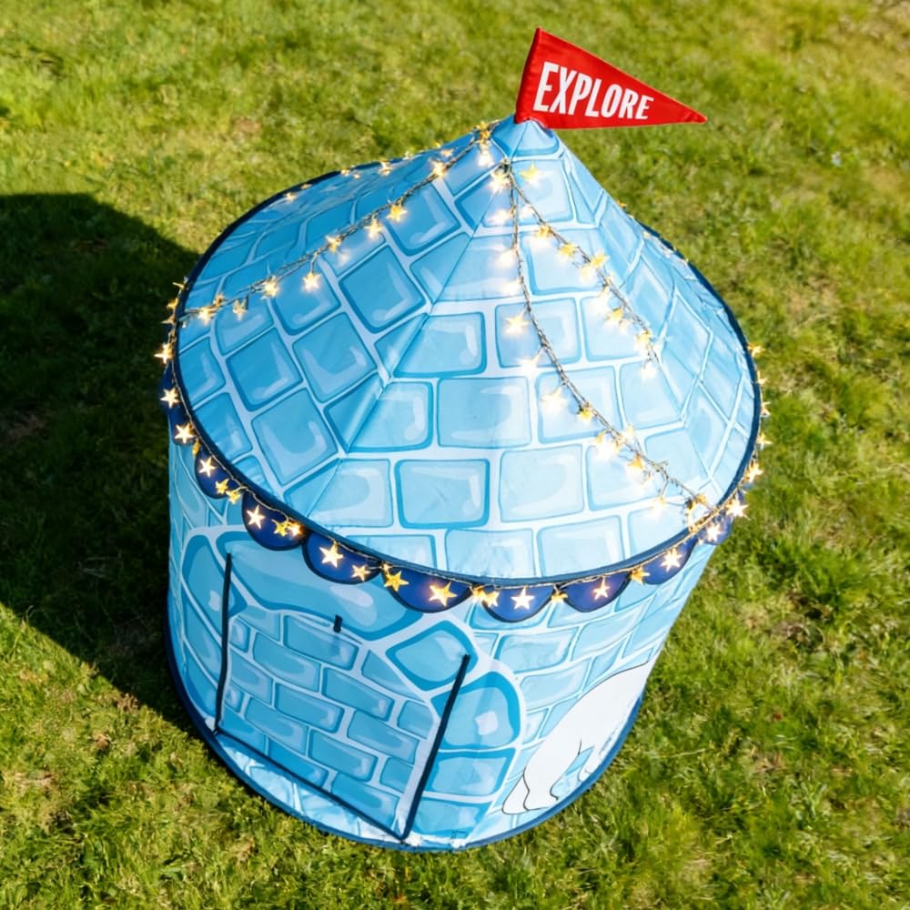 Benebomo Kids with Toy Toy Secret with Storage Bag Tent, Foldable, Lights, Playhouse, Pop-Up Children's Tent, Tent, Indoor/Outdoor, Storage, Base,