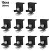 4Pcs Solar Panel Bracket Fixing PV End Clamp Middle Clamp Mounting 30mm/35mm Black