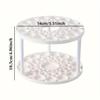 360° Rotating Brush Organizer - Detachable Plastic Insert Mount Storage Rack, Accessory for Art Brushes, Makeup Tools & Pens