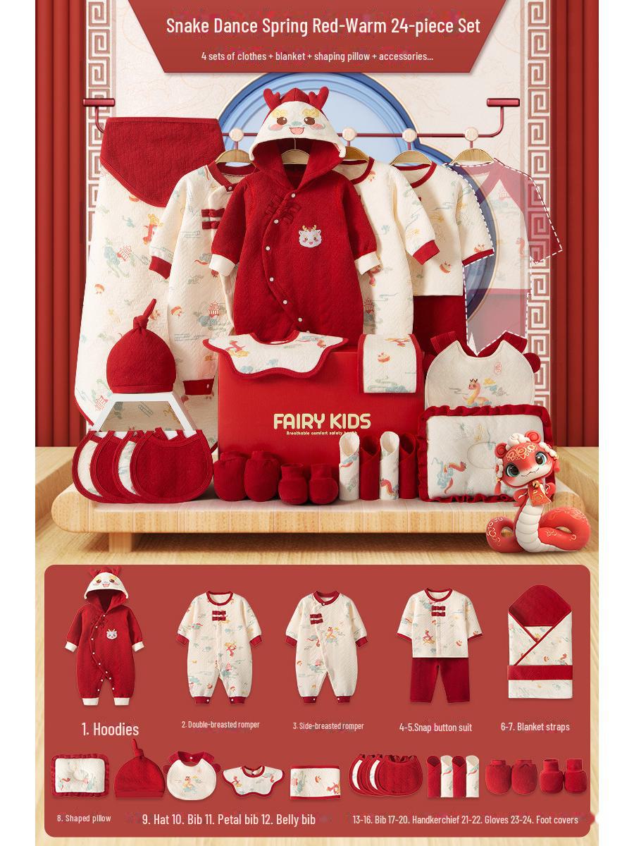 

Подарочная коробка для новорожденного: Детский костюм на весну и осень - Подарок на полнолуние в год Змеи 59cm