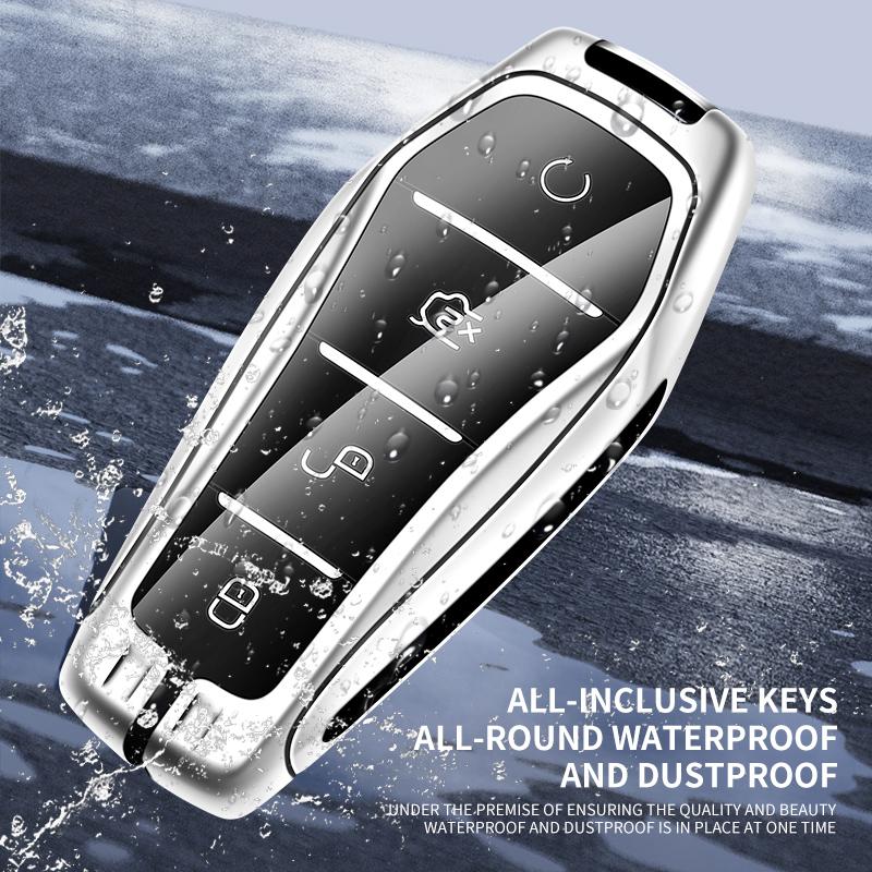 Zinklegierung Auto Schlüsselhülle Abdeckung für BYD Song Plus Pro Seal U Dm I Dolphin Mini Atto 3 EV Schutzhülle Auto Zubehör