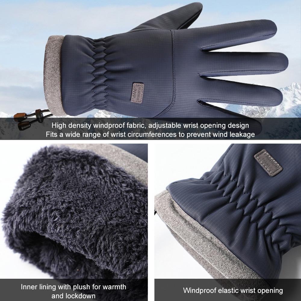 Winter Cycling Gloves for Men Women Waterproof Ski Warm Touch Screen Gloves Outdoor Running Hiking Mountaineering And Skiing