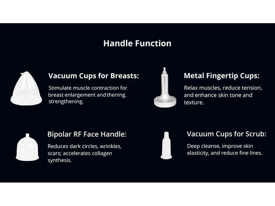 Vakuum-Schröpfgerät für Brust- und Hüftstraffung zur Fettreduktion und Rückenmassage