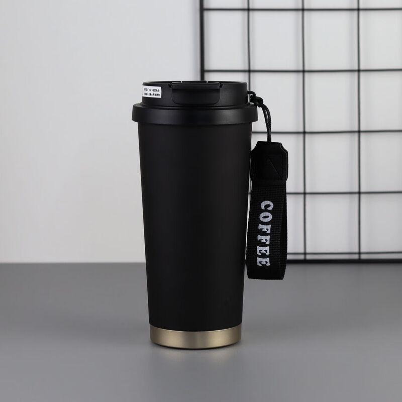 Shangqi Kaffee-Thermoskanne mit Strohhalm und Griff, doppelter Verwendungszweck