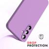 Coque pour Samsung Galaxy S25 FE, Silicone Anti-Rayures avec Cordon Réglable Violet