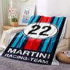 1PC Martini Racing Patterned Flannel Blanket Suitable For All Seasons for Home Decor Warmth and Comfort Gifts Holiday Present