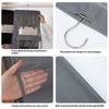 1Pcs Gray Hanging Handbag Organizer 6 Pockets Clear Sundry Bag New Storage Bag  For Wardrobe Closet
