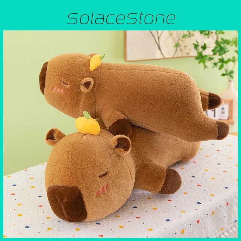 Adorable Water Capybara Plush Pillow Perfect For Cozy Bedtime Snuggles And Decor