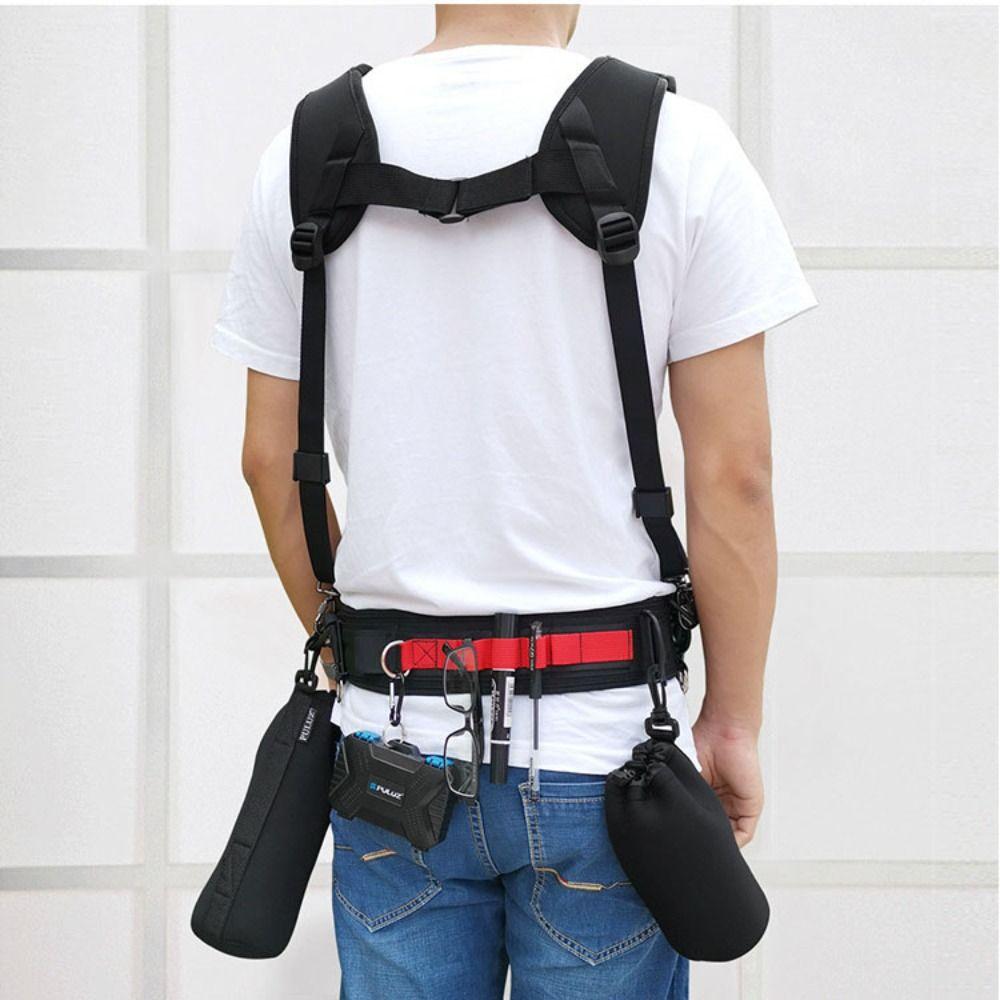 Clip Hook Cameras Waist Belt Adjustable Camera Lens Bag SLR/DSLR Waistband Strap  Photographer