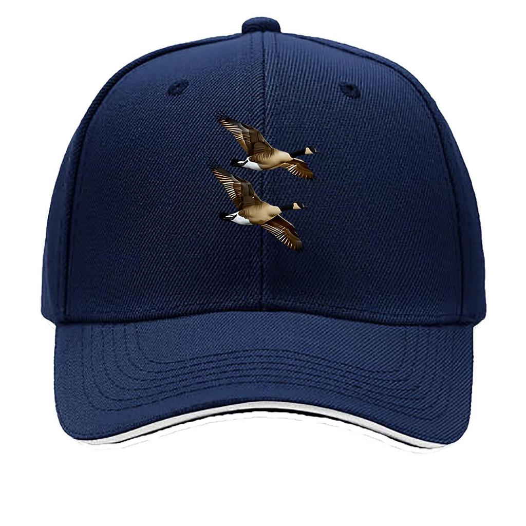 Adjustable Lightweight Baseball Cap with Ducks Design Breathable Fabric Casual Sporty Style for Sandwich Baseball Cap