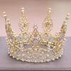 European and American Full Circle Crowns Bridal Wedding Headwear  Banquet Performance Crown Hair Accessories