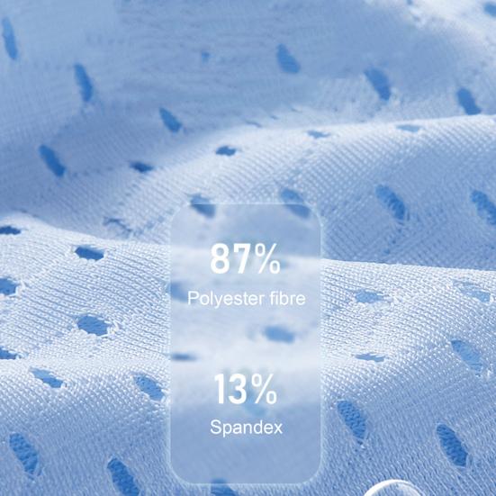 Men Boxers Elephant Nose Thin Seamless Ice Silk Hollow Mesh Mid Waist Mesh High Elasticity Solid Color