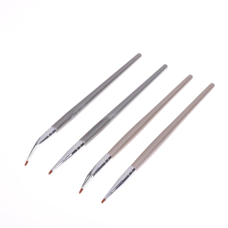 1/2Pcs Ultra Fine Eyeliner Brush Angled Bent Tip Detail Eye Liner Brush Under The Eyes Place Precise Detail Concealer Brush