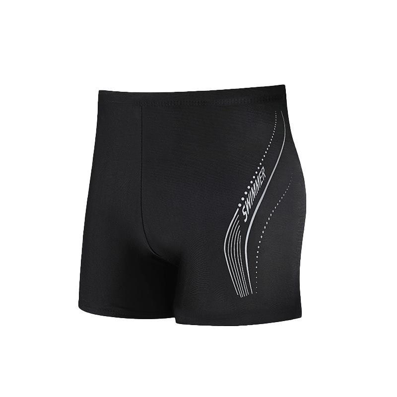 2026 Men's Quick-Dry Square Leg Swim Trunks - High-End, Anti-Embarrassment Professional Swimwear.