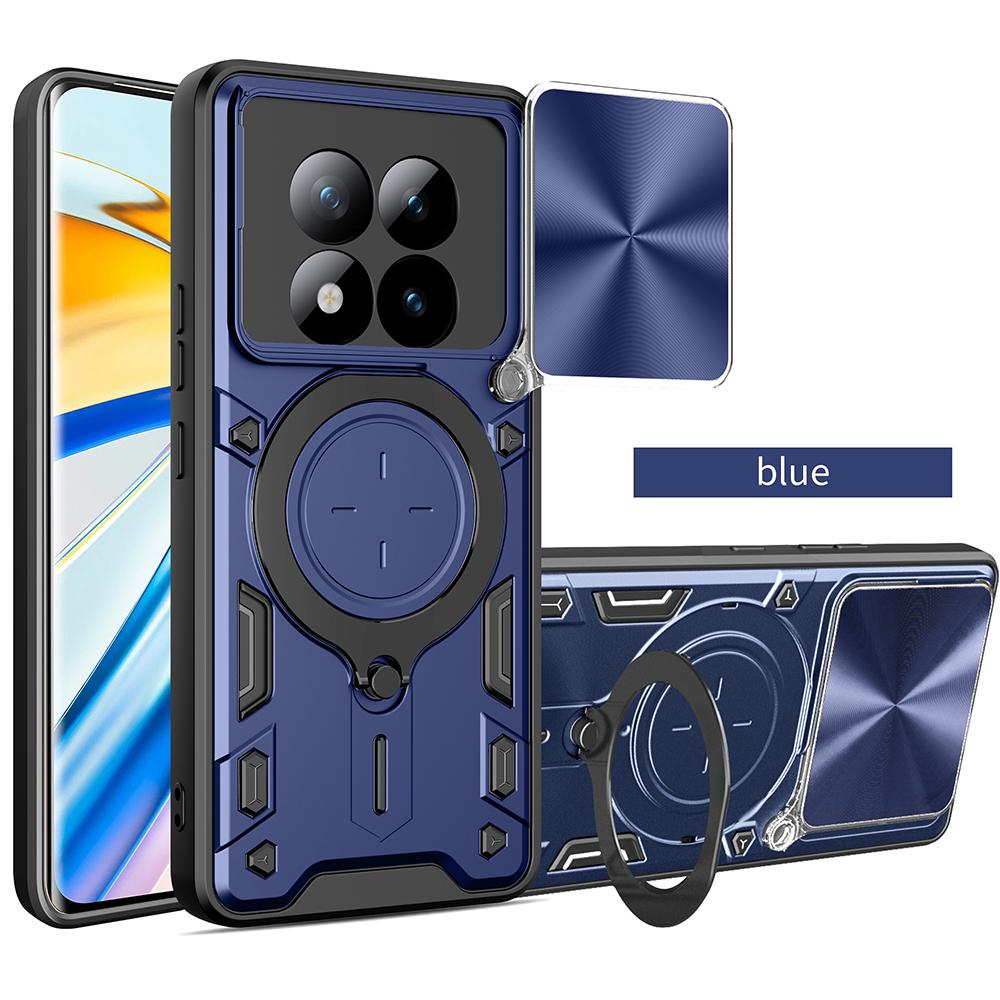 Slide Lens Cover for Xiaomi Redmi Note 15 / 15 Pro Plus 5G Case Magnetic Ring Holder Protection Phone Cover Capa