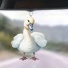 Acrylic Stylish Car Decor Pendant For Interior Rearview Mirror Featuring Fun Cartoon Christmas Theme