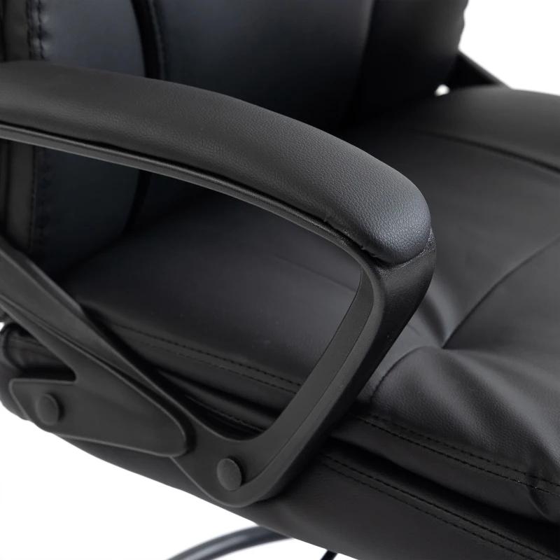 Comfortable Executive Chair with Foot Ring and Casters, Ergonomic Office Swivel Chair, Drafting Chair (only with 1pc office swivel chair)