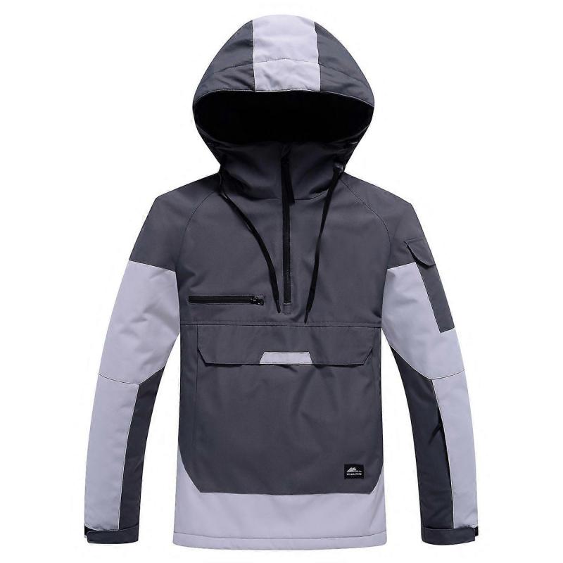 Herren Damen Skijacke Winter Warm Winddicht Wasserdicht Skianzug Outdoor Sport Snowboardmantel Splicing Paar Ski-Hoodie