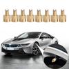 Pack Of 8 Premium Brass Tire Valves Caps Leakproof Design Universal for Car Motorcycle Tire Accessories Easy Installation