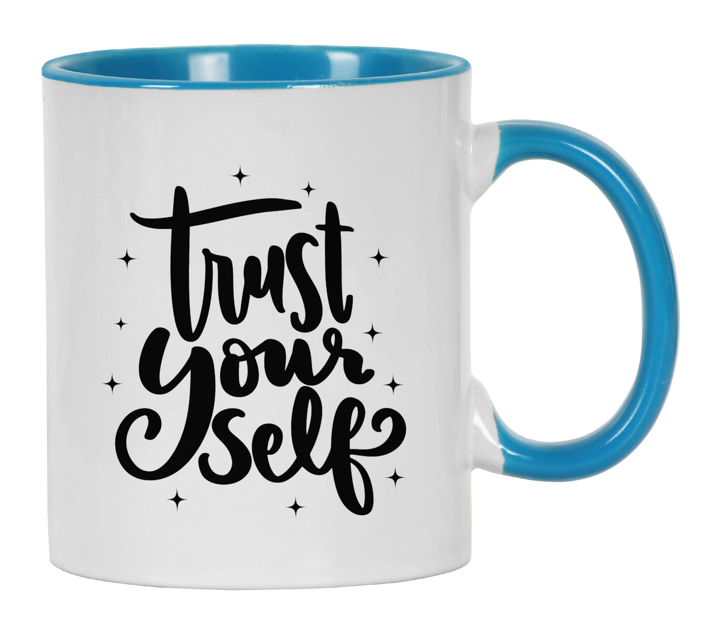 

Керамічна чашка для кави Inkdotpot Trust Your Self, 11 унцій, надихаючі цитати, подарунок для співробітників, керівників, колег 11oz небо синє кольору