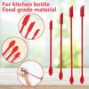 3Pcs Double Head Mini Silicone Spatula For Thin Jar Makeup Butter Cake Spatula Lengthen Jar Cake Cream Jam Scraper Spatula Set