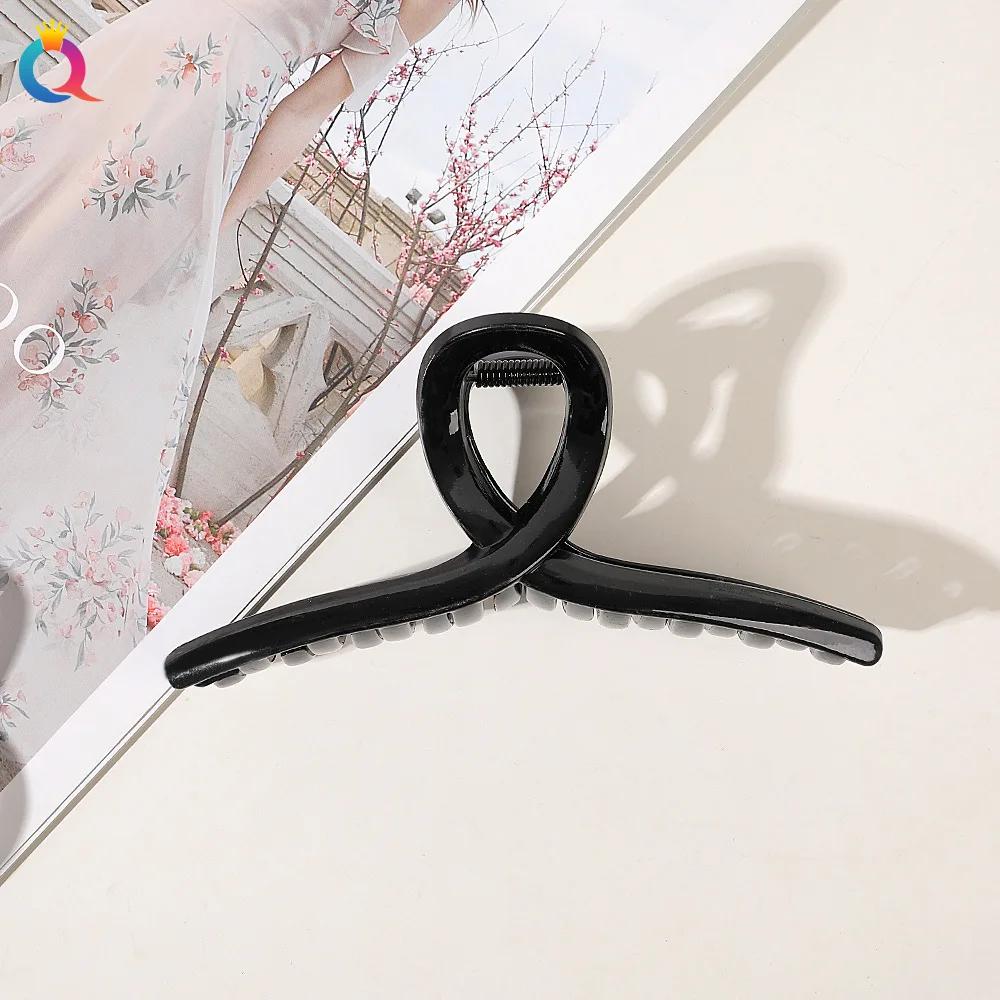 11-13cm Vintage Cross Hair Clip Large Barrette Crab Hair Claws Bath Ponytail Clip for Women Girls Claw Clip Hair Accessories