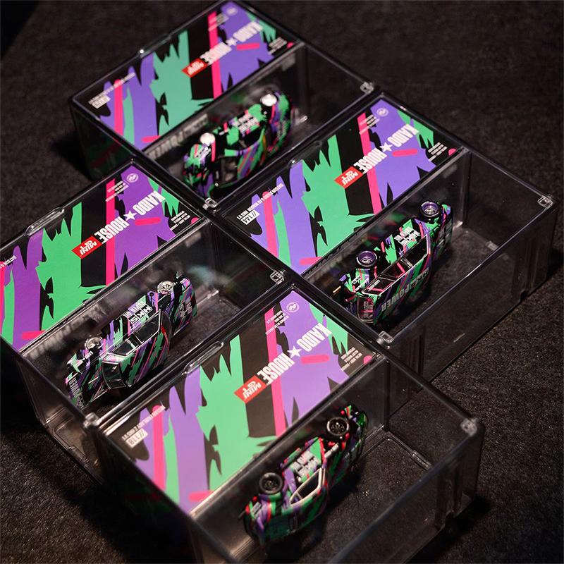 1 Satz Doppelschichtige Kleinmaßstab Auto Modell Displaybox Transparent Staubdicht Aufbewahrungsbox Große Kapazität Desktop Organizer Box