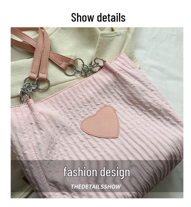 Torebka Jednoramienna w Kształcie Serca: 2025 Modna, o dużej pojemności, wszechstronna torba damska na co dzień i do dojazdów do pracy