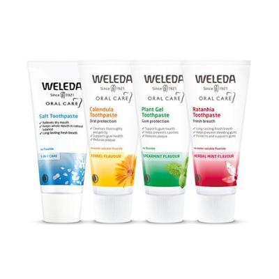 Weleda Toothpaste 75g Special 4 Types, Choose 1 (Latania 75g/Plant 75g/Calendula 75g/Salt 75g)