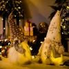 Svítící skřítek Vánoční panenka bez tváře 30 cm Ozdoby na stromek 2025 Noční světlo Vánoční dárek Navidad 2025 Nový rok Domácí dekorace