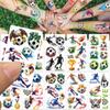 10 Blatt Cartoon Cool Fußball Tattoo Aufkleber Für Hand Arm Körper Dekorativ Wasserdichte Tattoo Aufkleber Kinder Kreative Party Geschenke
