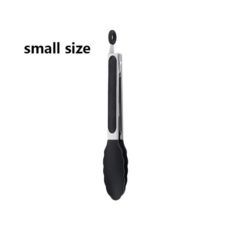 Kitchen Cooking Tongs Heat Resistant Stainless Steel BBQ Tools with Silicone Tips For Salad Grill Accessories Locking Food Tong