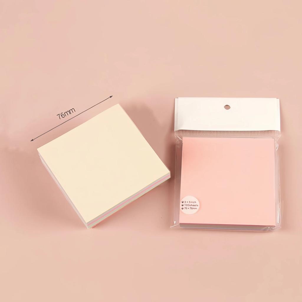 100Sheets Color Sticky Notes Pads Posits Stationery Paper Stickers Posted It Memo Notepad Notebook School Office Message Sticker