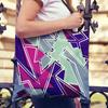 Abstract Art Print Shopping Bags Women Folding Reusable Customize Tote Shoulder Bag Canvas Casual Groceries Handbags 2022