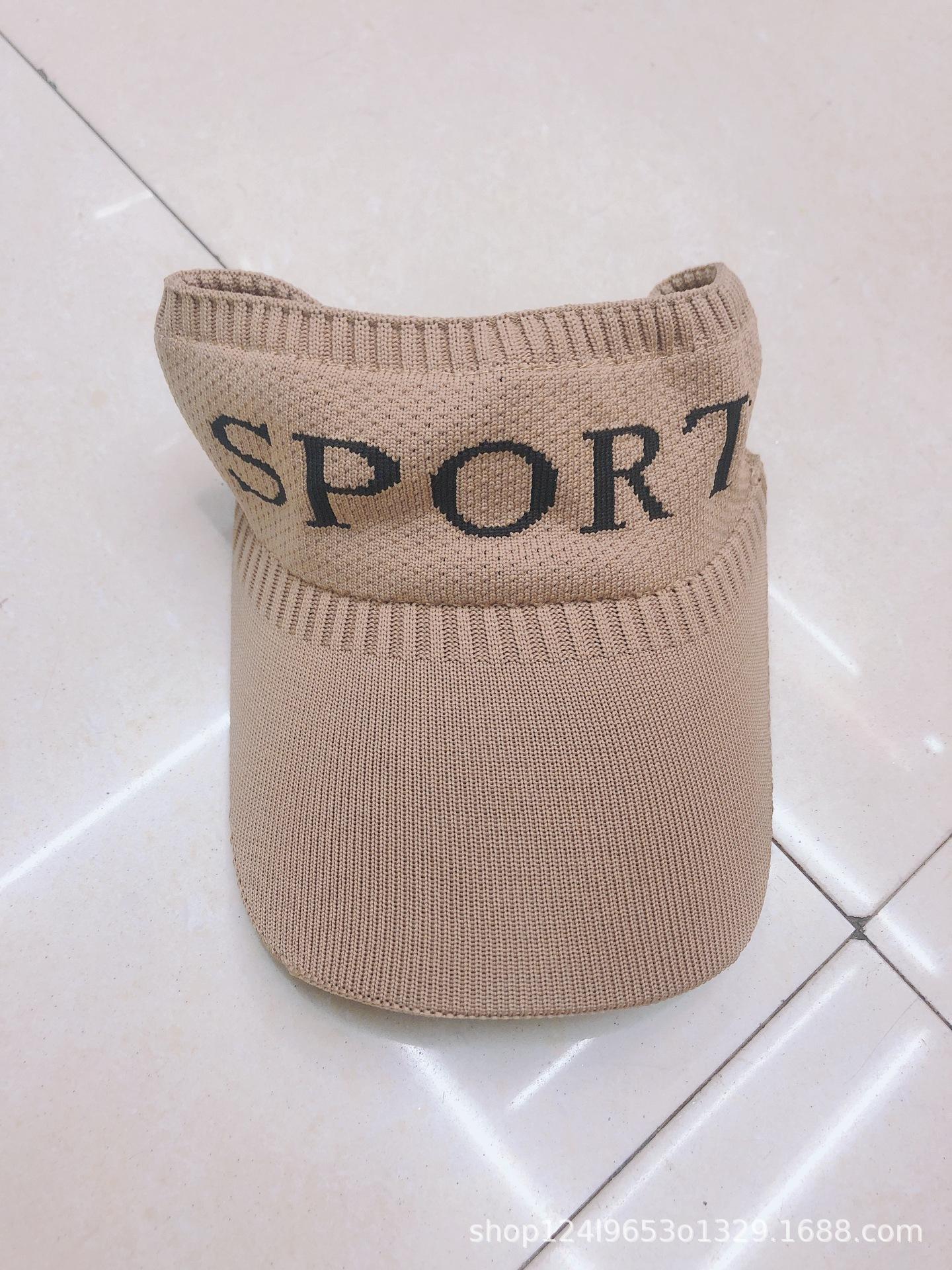 

Hat Female Summer Empty Hat Student Outdoor Sunscreen Sun Hat Versatile Sun Hat M（56-58cm） бежевий