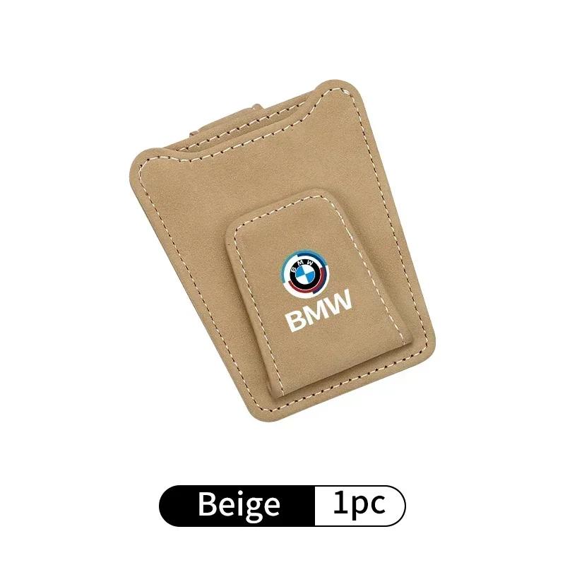 -Car Glasses Clip Sun Visor Card Glasses Holder Cars Accessories For BMW Motorsport X1 X3 X5 E39 E46 E90 F20 E60 F30 E36 F10 E87