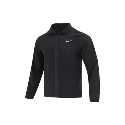 Veste Décontractée de Sport Dri-Fit Logo Uni Séchage Rapide Respirante Coupe-Vent Col Montant Homme Vestes Noir FB7500-010