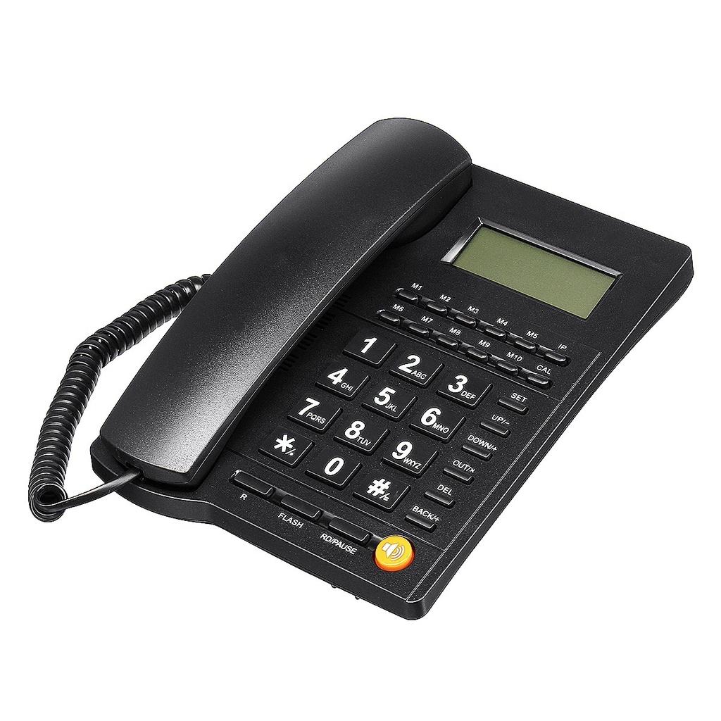 Buy Black Desktop Home Business Office Corded Phone Telephone LCD Hotel