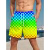 Men's Shorts Creative Colorful 3D Printed Shorts Loose Casual Plus Size Breathable Vacation Style Summer Versatile Shorts
