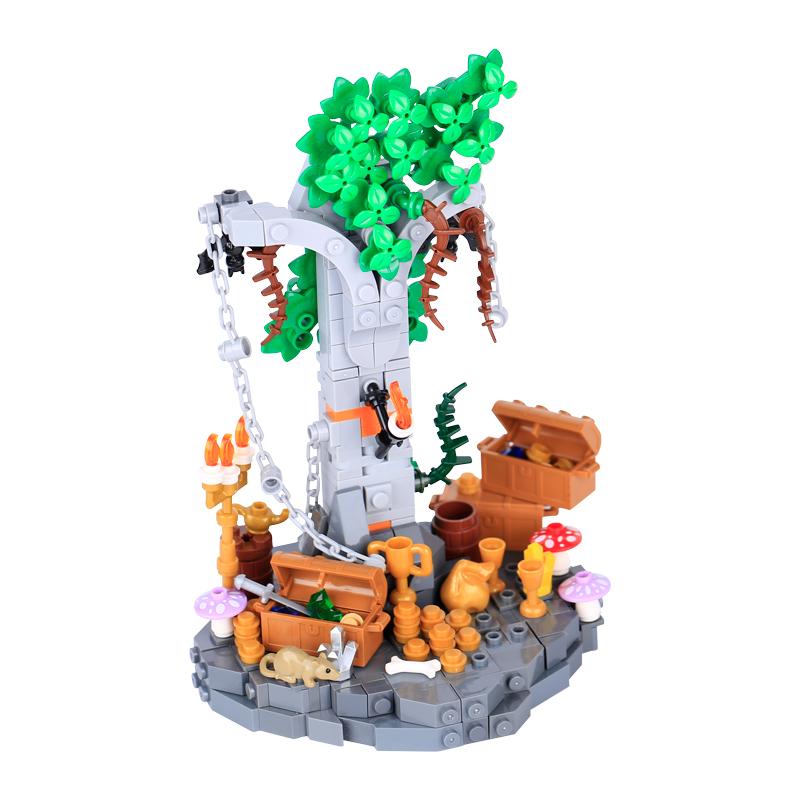 Medieval Pirate Cannon MOC Modular Castle Building Blocks Treasure Land Ancient Ruins Brick Toys For Gifts