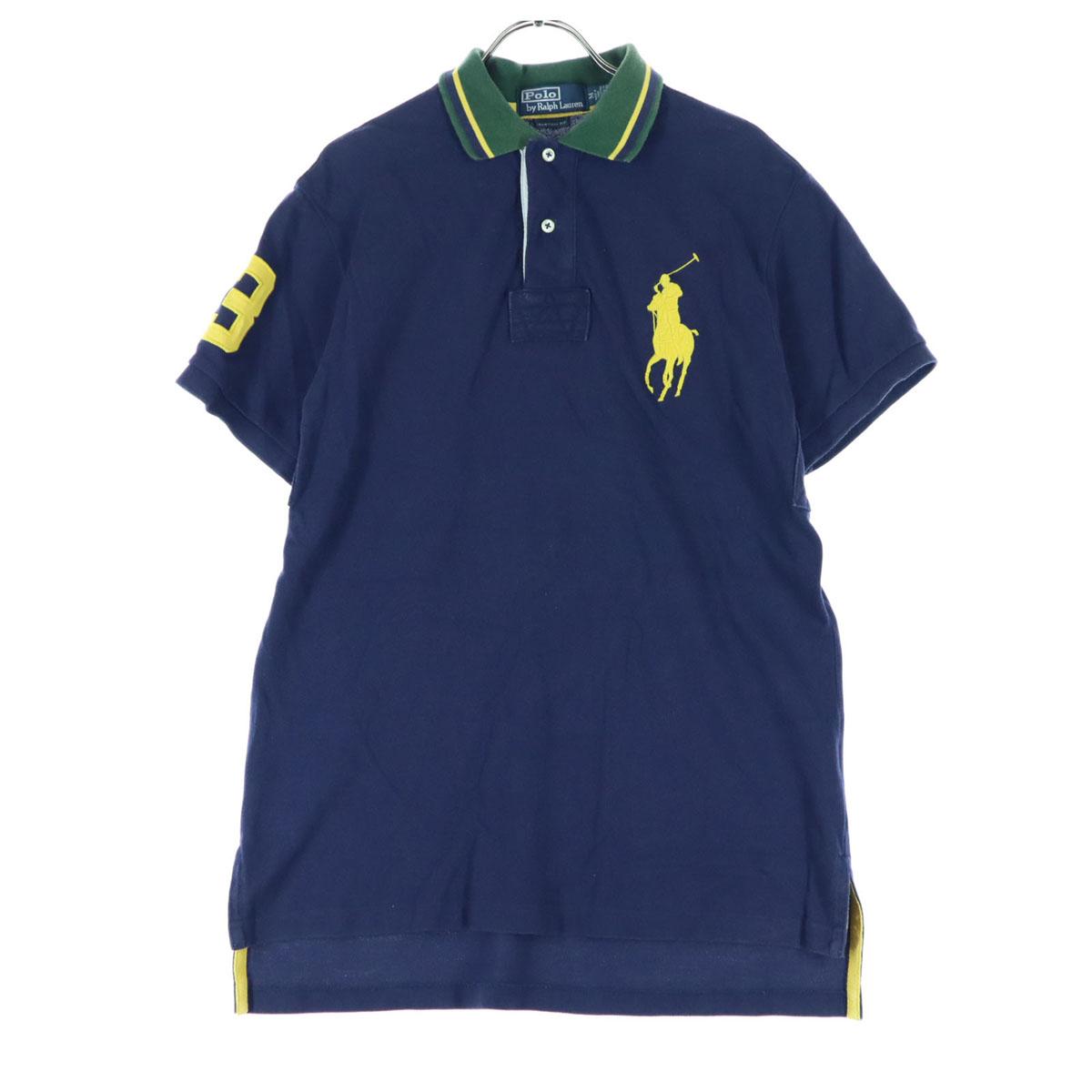 

Косметика Polo by Ralph Lauren 90-х годов Старая вышивка Футболка поло с коротким рукавом Мужская Подержанная