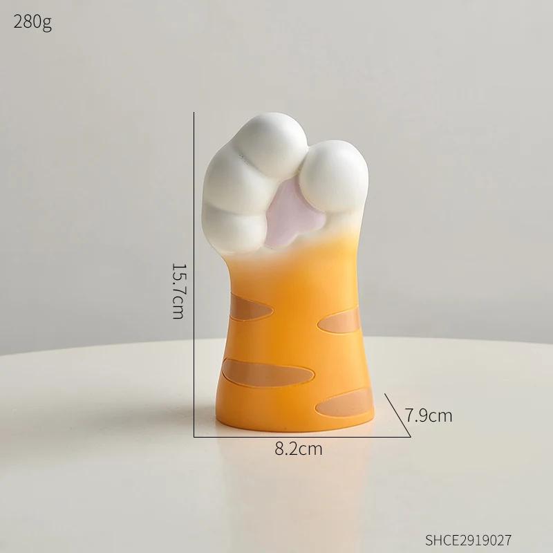 Lovely Cat Claw Shaped Vase Aesthetic Room Decoration Home Flower Pot Modern Table Decorative Vases Creative Bookshelf Ornaments
