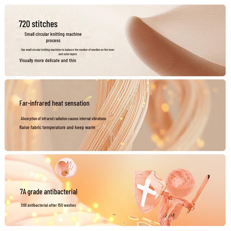 BONAS Women's Autumn/Winter Detachable Warm Bare-Leg Tights