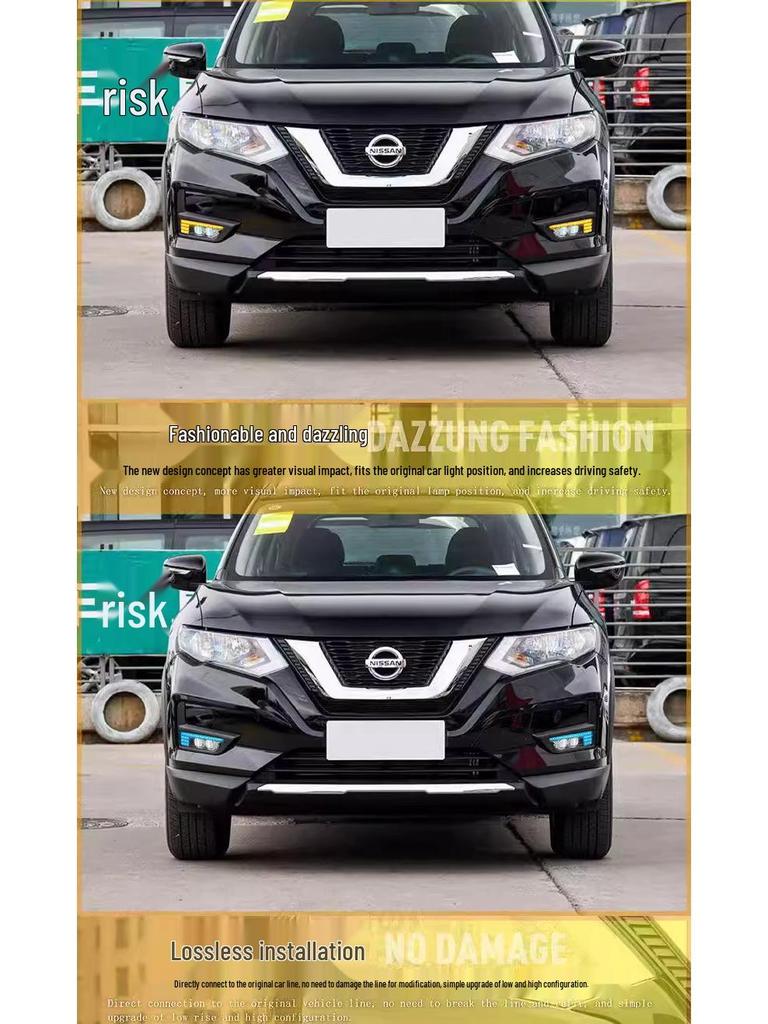 Compatible 2020 Sylphy/Qashqai/Kicks 14th Gen Angel Eye Fog & Daytime Running Lights