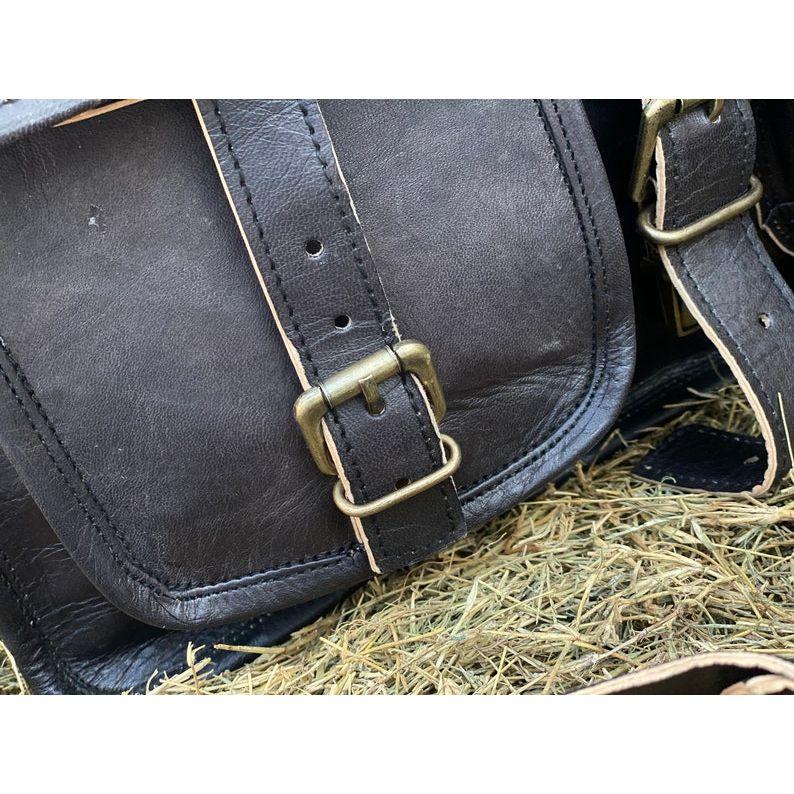 Kožená taška přes rameno taška přes rameno taška přes rameno černá taška kozí kožená aktovka unisex taška Nejlepší dárek k vánocům