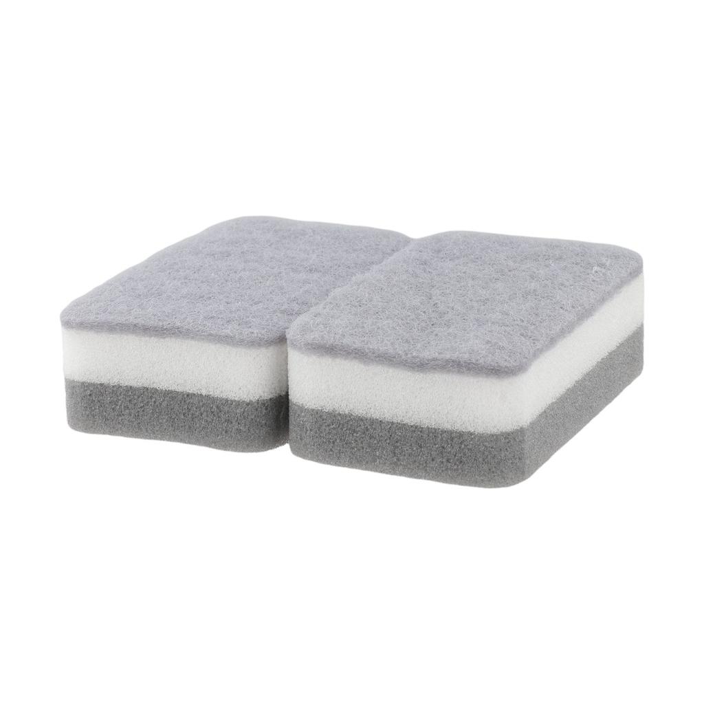 Grey White Upgraded Sponge 11 7 3 5cm for Efficient For Kitchen Cleaning