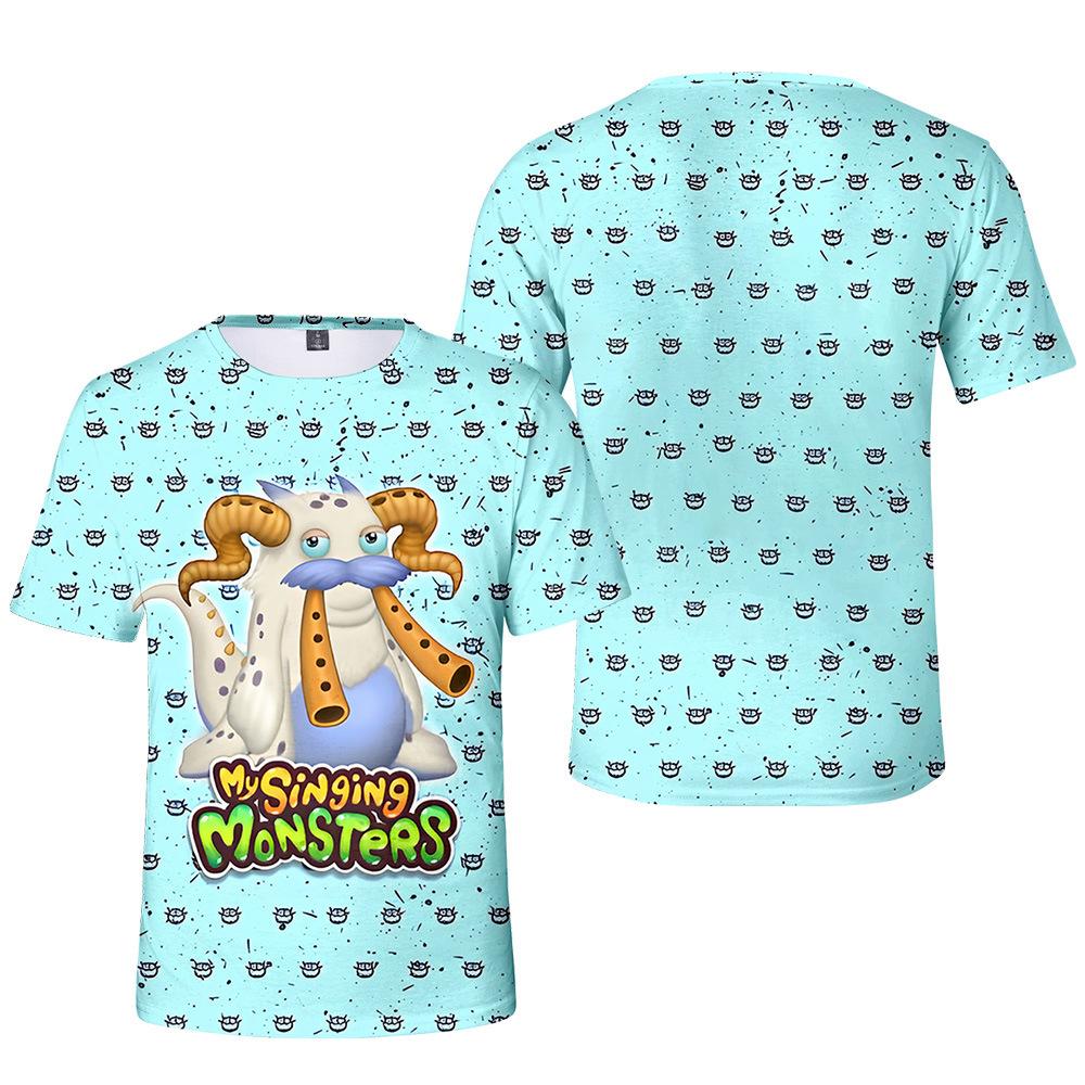 Children s short-sleeved digitally printed T-shirts, outdoor T-shirts 100