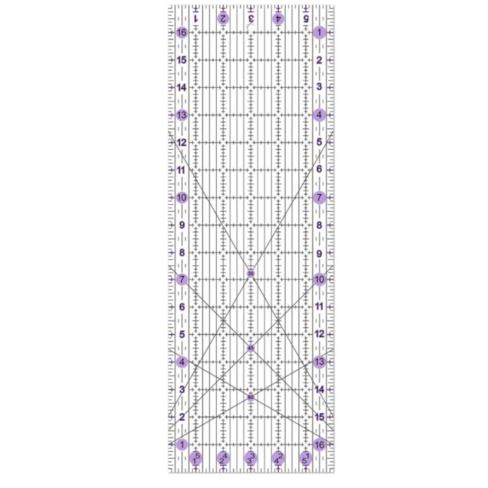 Acrylic Material Patchwork Ruler Rectangle Patchwork Design Sewing Rulers Making Drawing Fabric Cutting Ruler Quilting Projects светло-серый