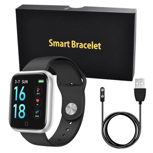 Buy Fitness Bracelet T80S Smart Watch Silver at affordable prices